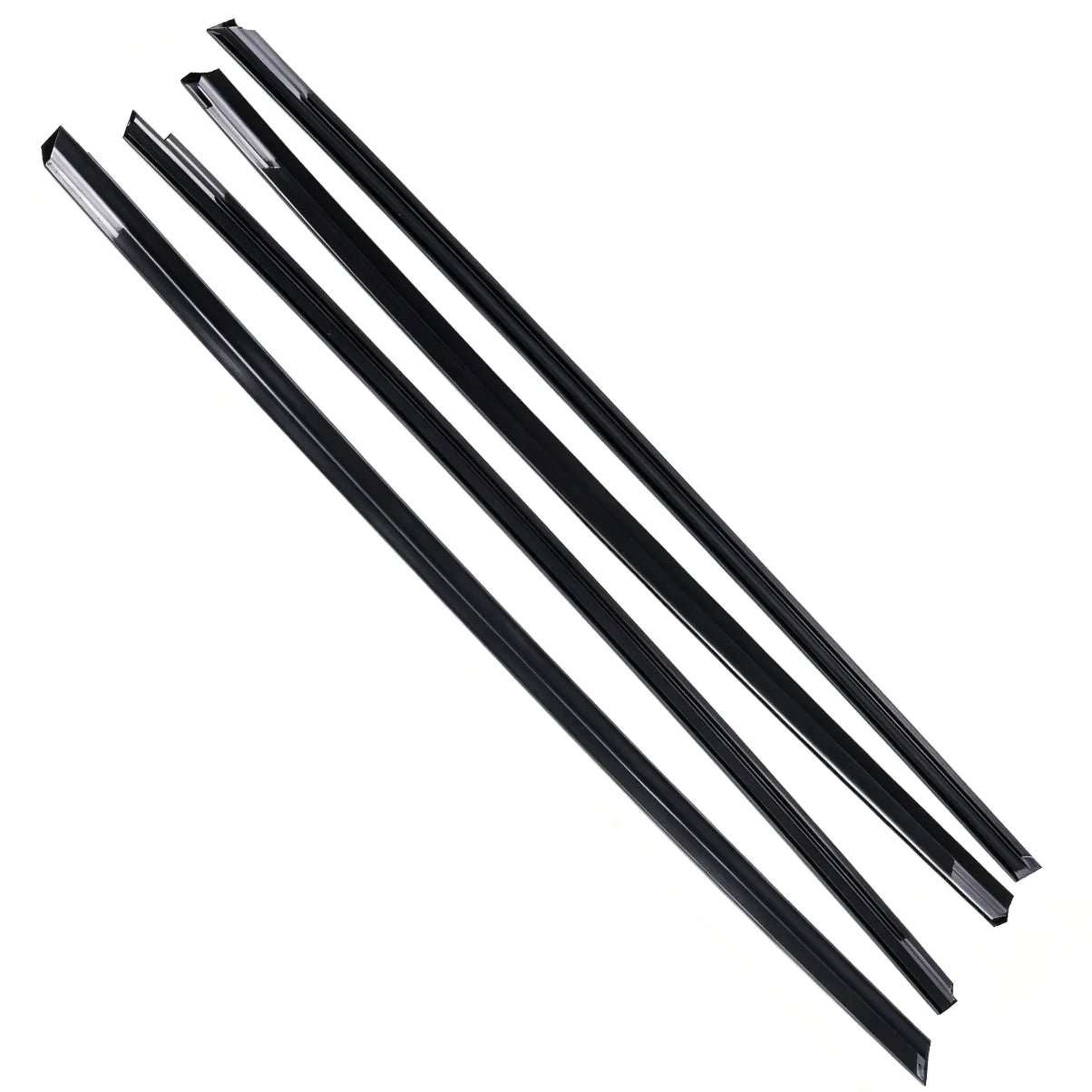 OEM Replacement 4-Piece Black Outer Door Window Beltline Weatherstrip Set for Suzuki Swift AZF414 AZG414 ZC72S 2012-2017-1
