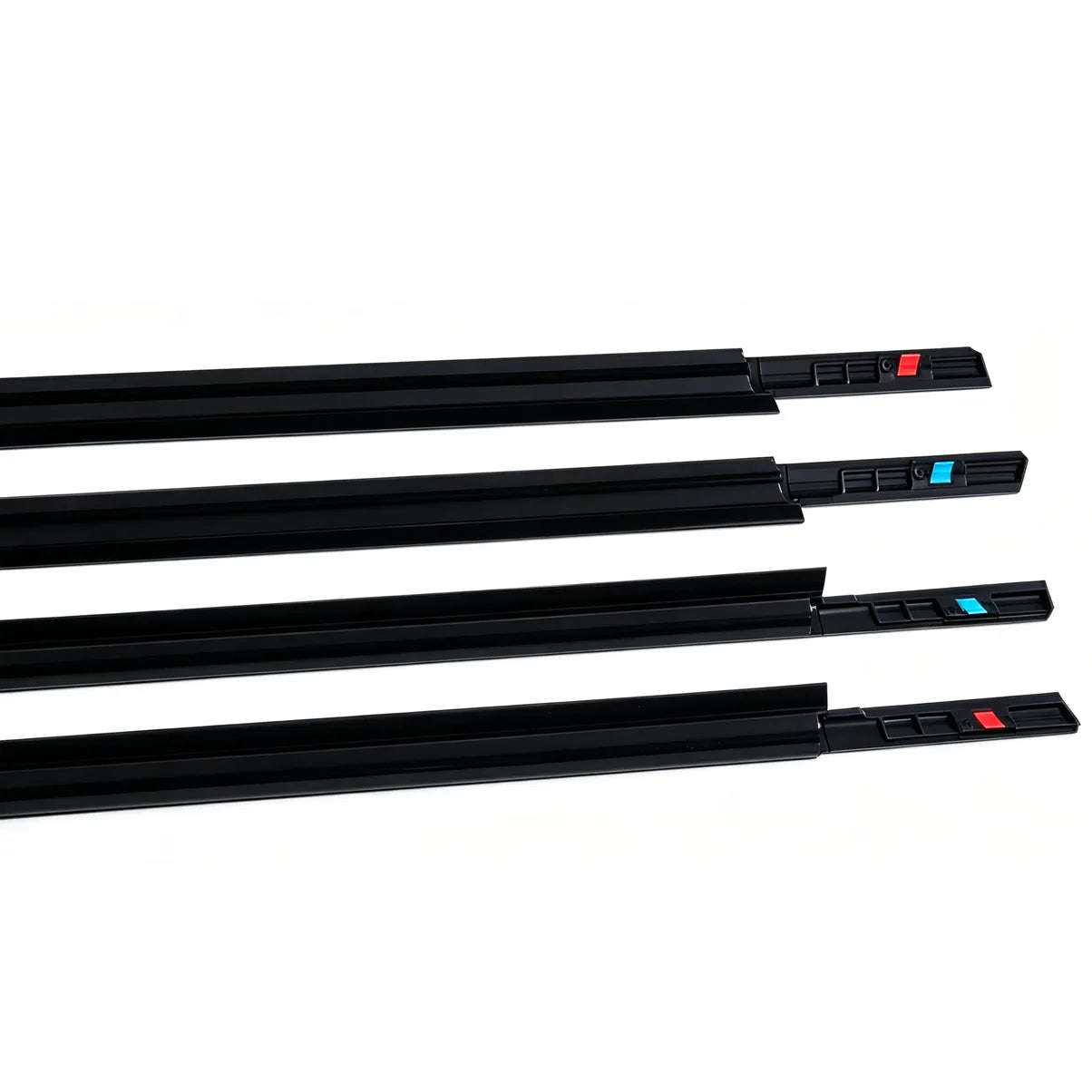 OEM Replacement 4-Piece Black Outer Door Window Beltline Weatherstrip Set for Suzuki SX4 Hatchback 2006-2014-3