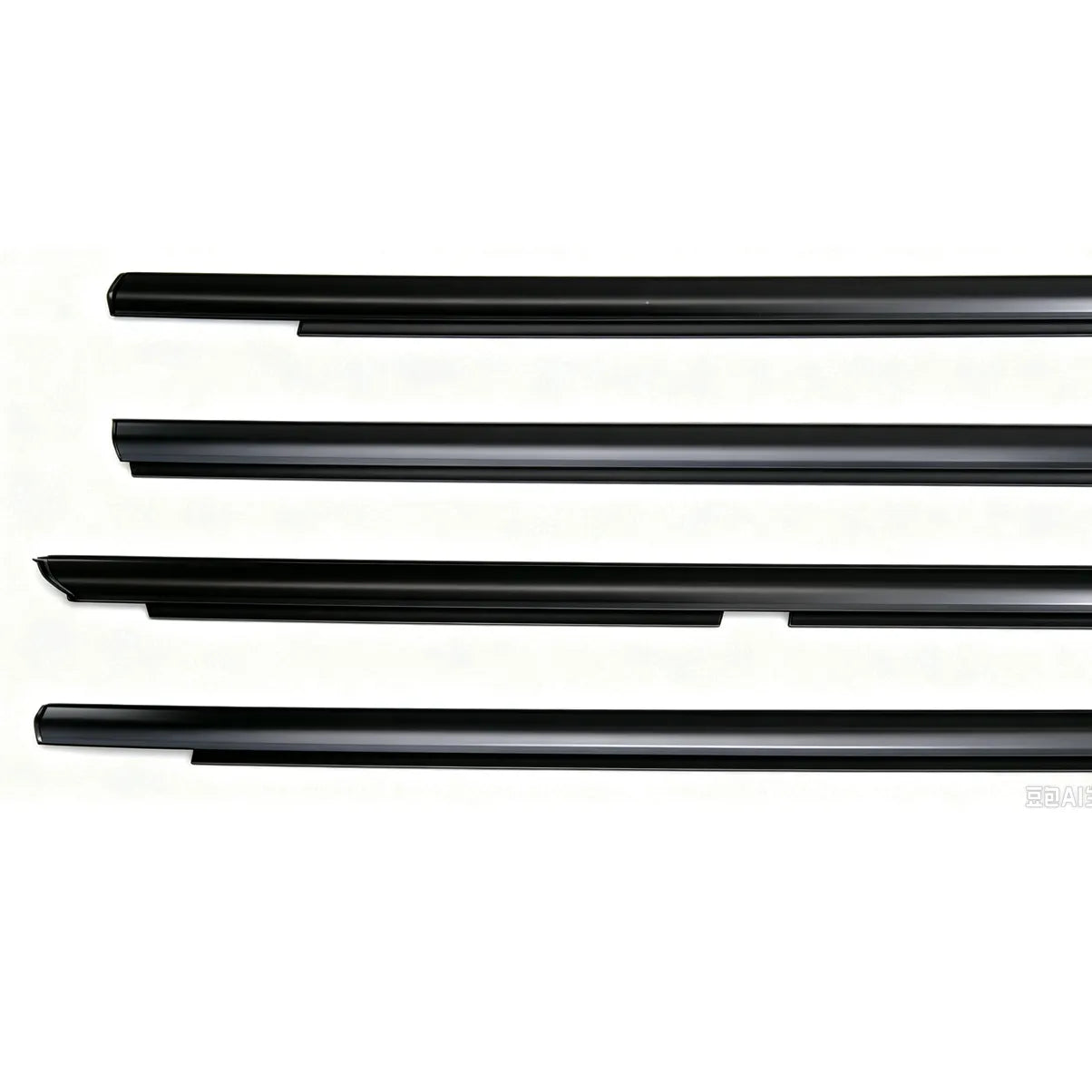 OEM Replacement 4-Piece Outer Door Window Beltline Weatherstrip Set for Suzuki Mehran Maruti 800 Alto SB308-3