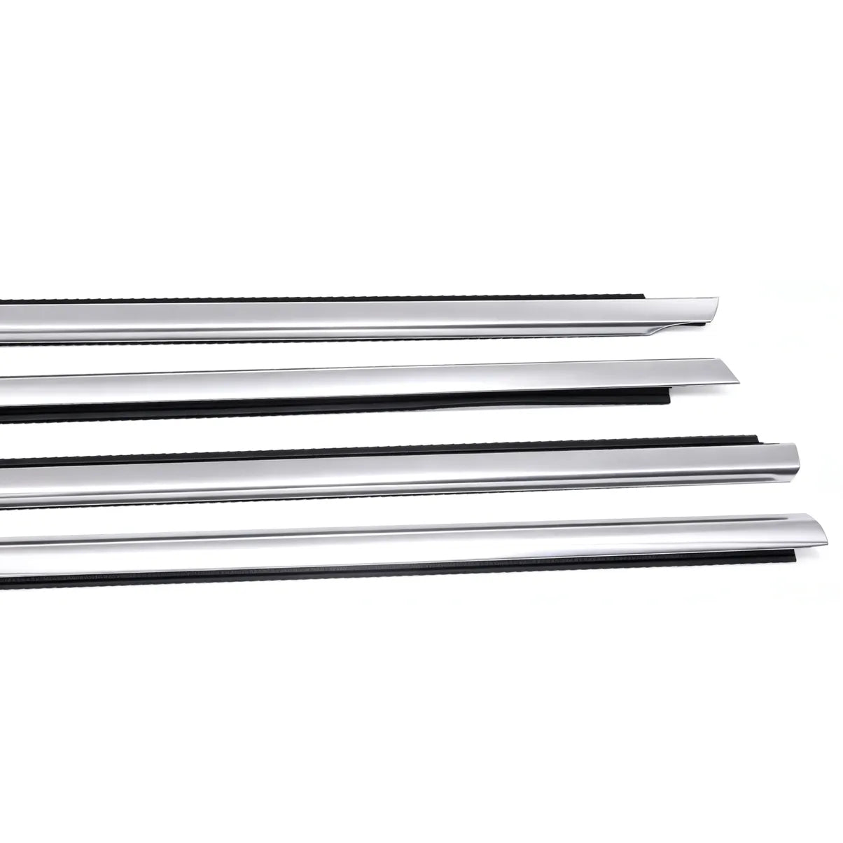 OEM Replacement 4-Piece Outer Door Window Beltline Weatherstrip Set  Chrome for Suzuki Mehran Maruti 800 Alto SB308-3