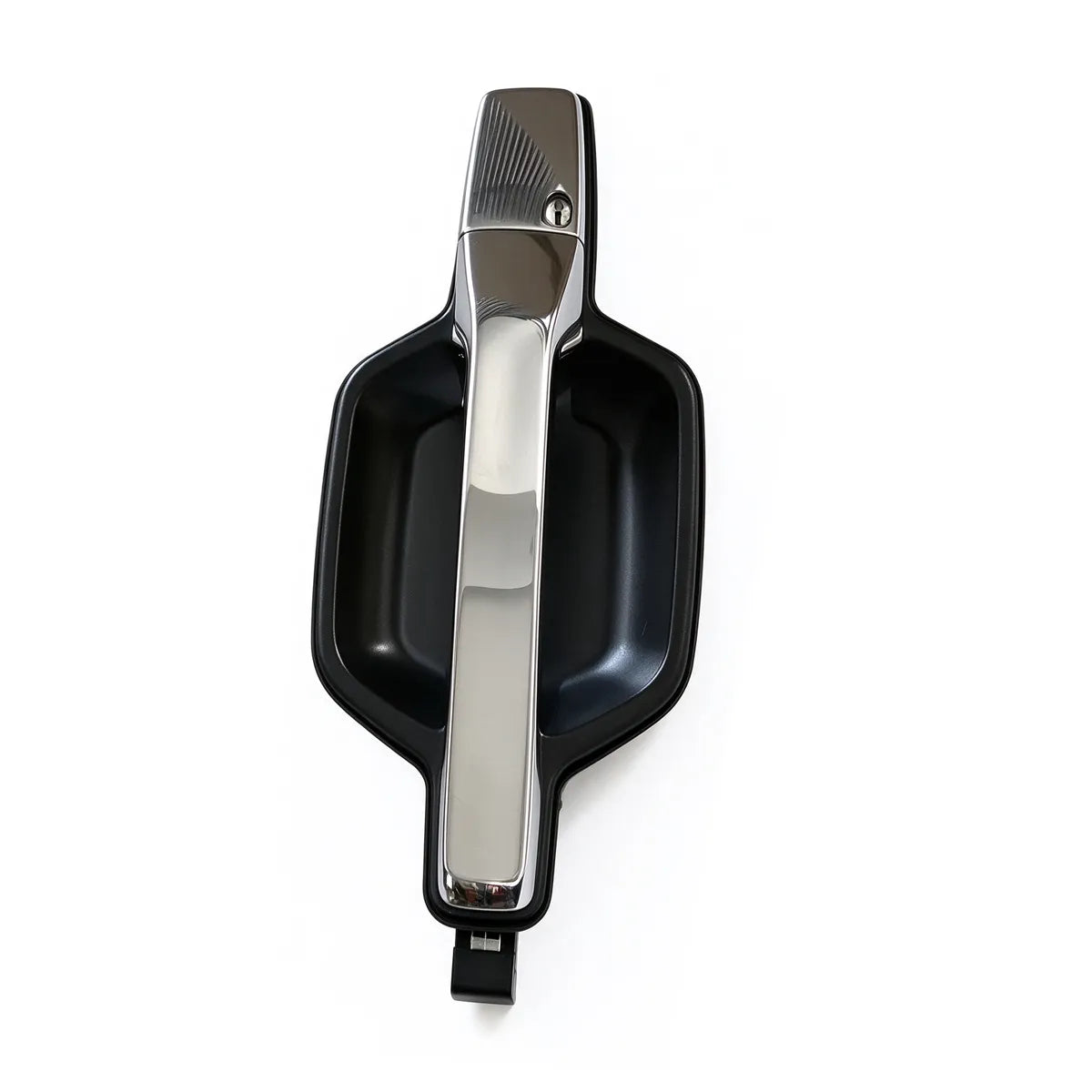 5746A057XA Left and 5746A058XA Right Rear Exterior Door Handles Pair Chrome Lever with Black Bowl for 2007-2021 Mitsubishi Pajero Montero MK4 V90-2