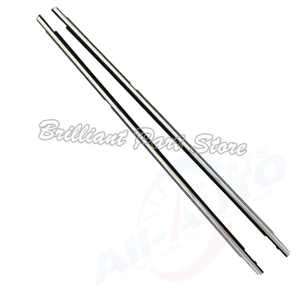 Chrome FL FR RL RR Outside Window Mouldings Fit For Land Cruiser 100 LX470 98-07