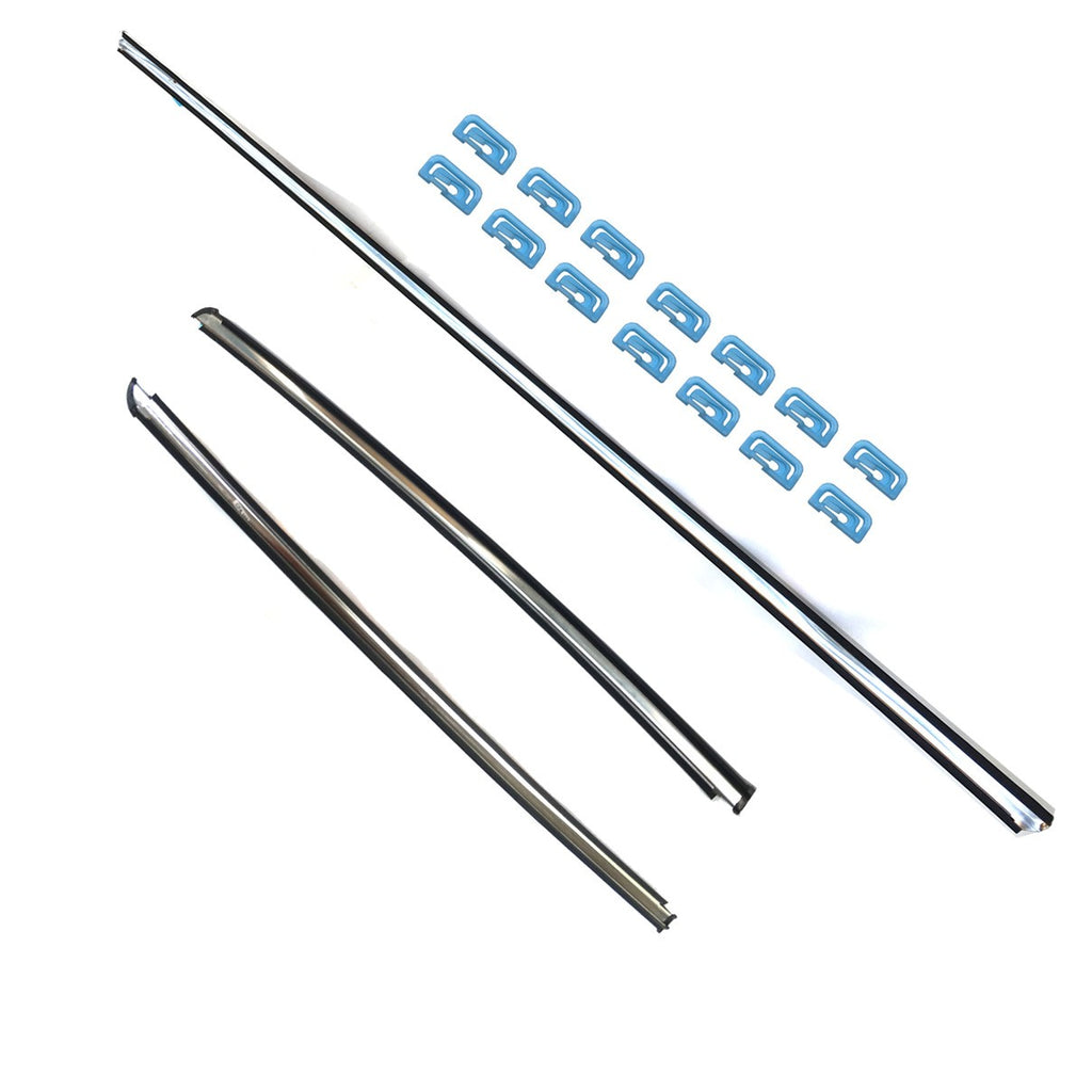 Top Left Right Windshield Mouldings W Clip Fit For Montero Pajero V43 V45 91-99