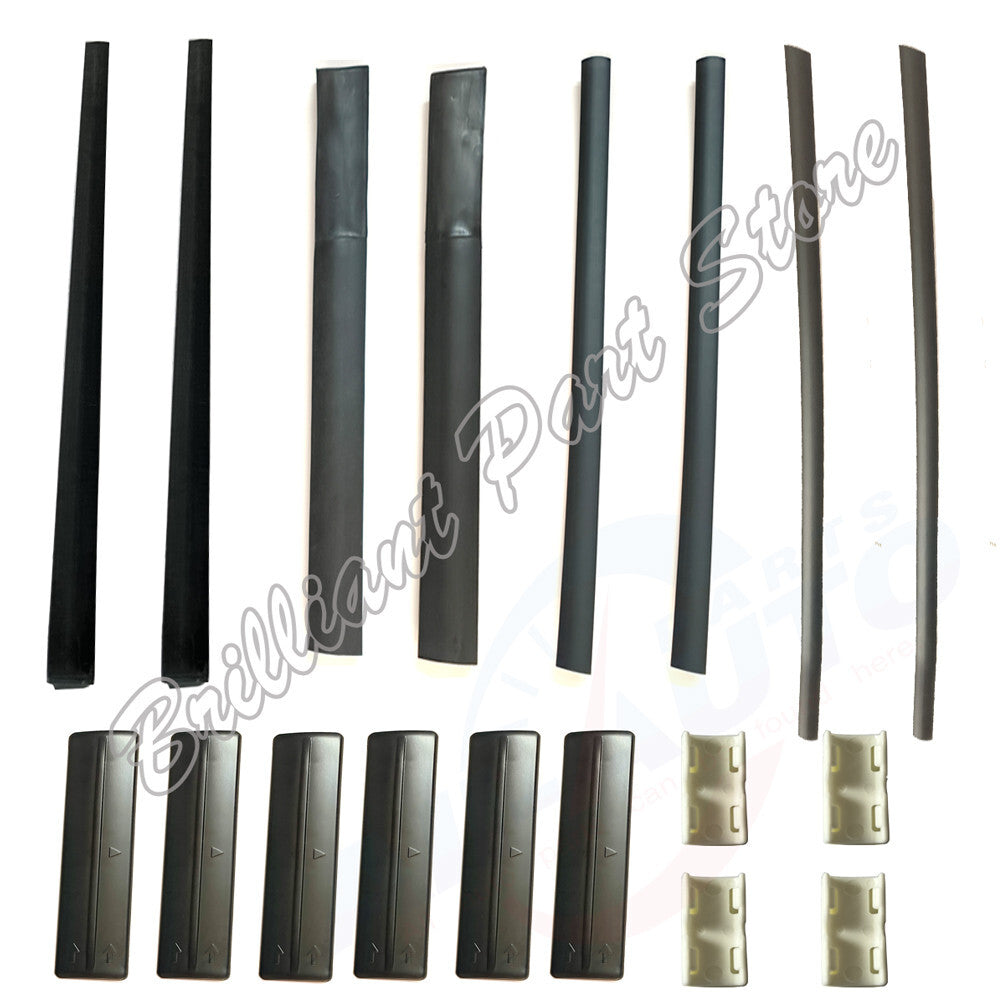 18pcs Roof Mouldings W Clips Plastic Seals Covers  Fit For GX460 GX400 10-19
