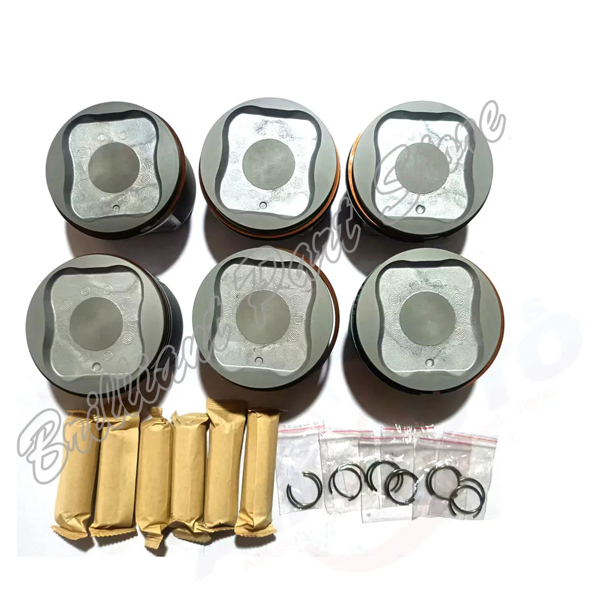 6X Pistons W Ring Fit For 4Runner FJ Cruiser Tacoma Tundra 4.0L STD 1GR 03-09