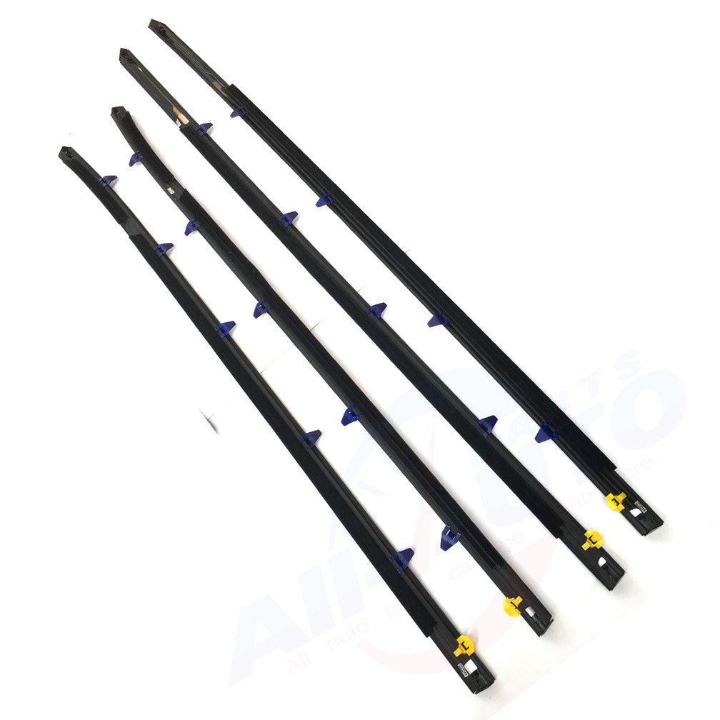 4pcs Front Rear Left Right Window Moulding Weatherstrip Fit For Accord 98-02