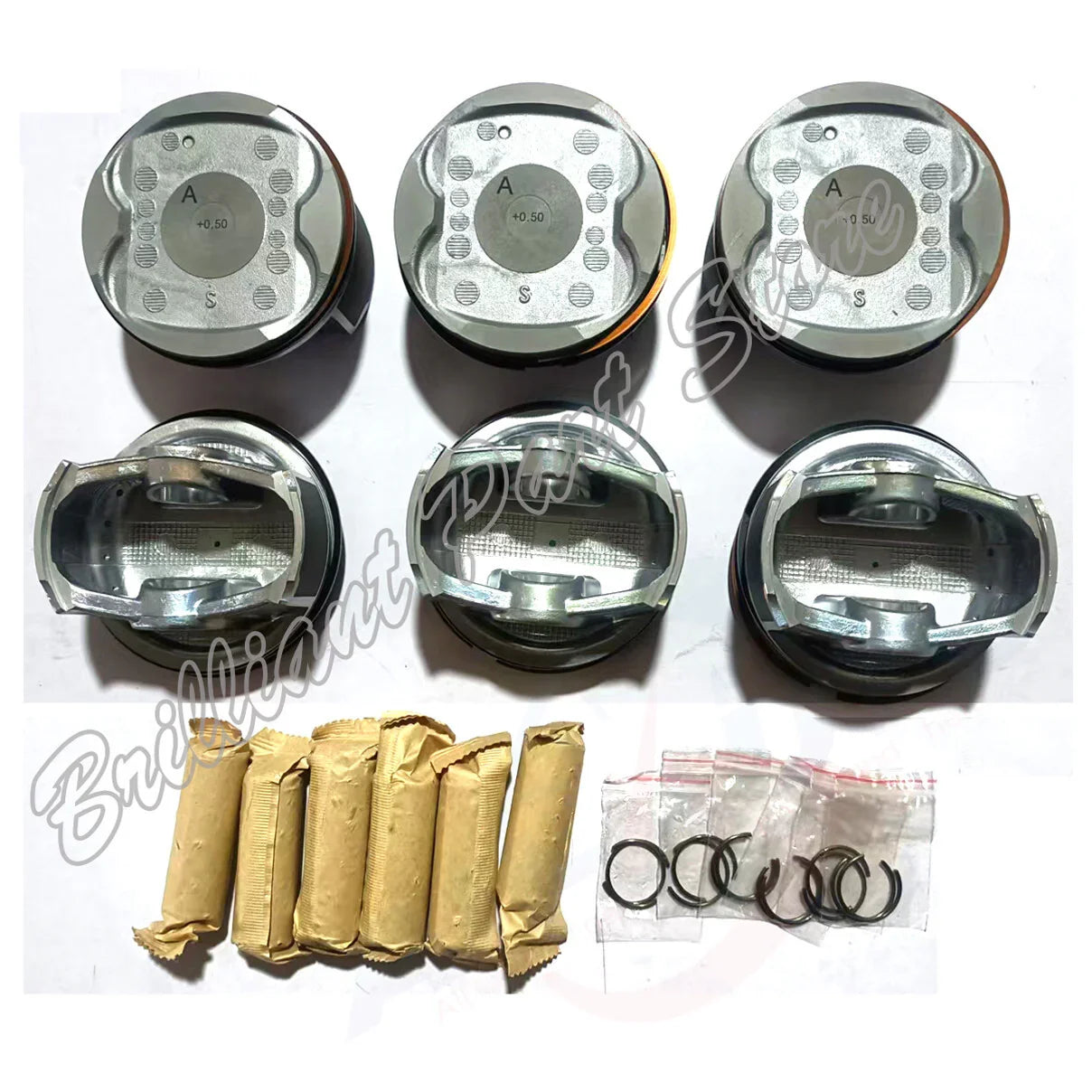 OS 0.5mm Piston W Ring Fit For Camry Avalon Highlander Sienna Venza 3.5L 2GR 05+