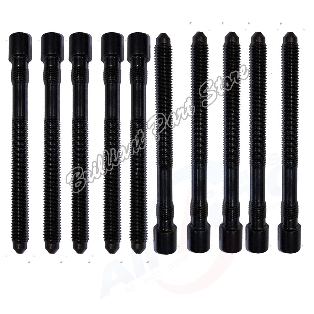 10pcs M10 Engine Socket Head Bolts For VW Audi A4 Passat Golf TT 1.8L 1.8T 96-09