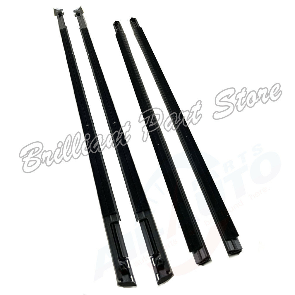 4X Front Rear Left Right Outside Chrome Window Mouldings Fit For Acura MDX 07-13