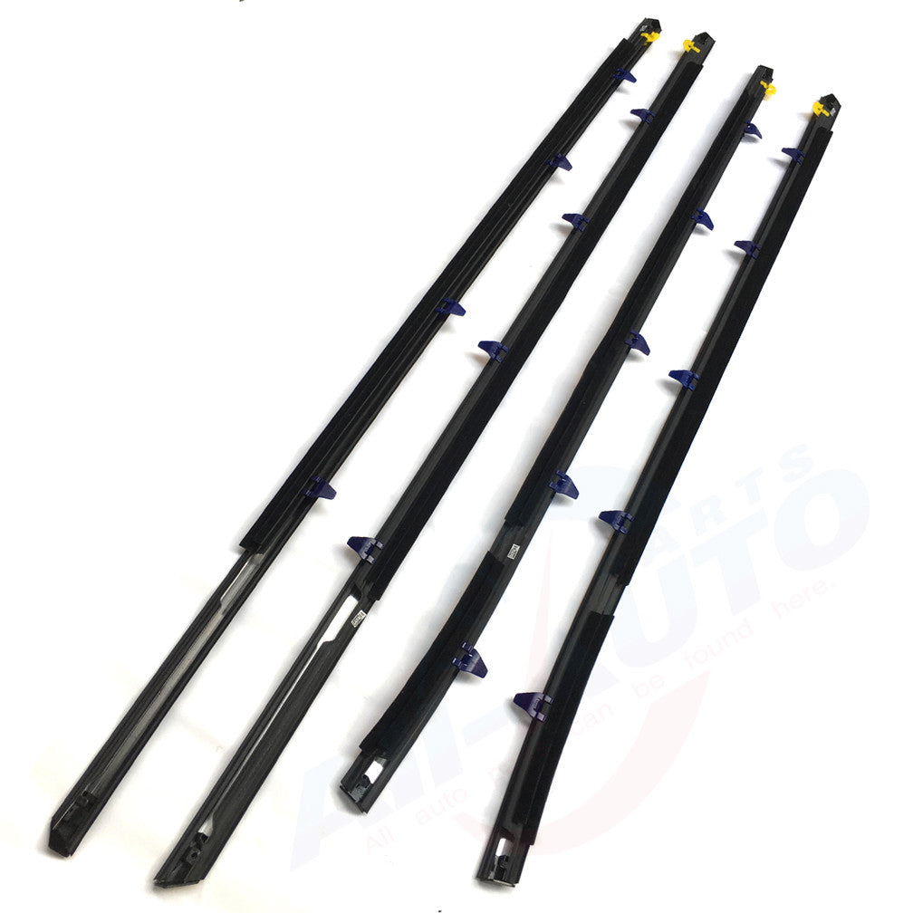 4pcs Front Rear Left Right Window Moulding Weatherstrip Fit For Accord 98-02