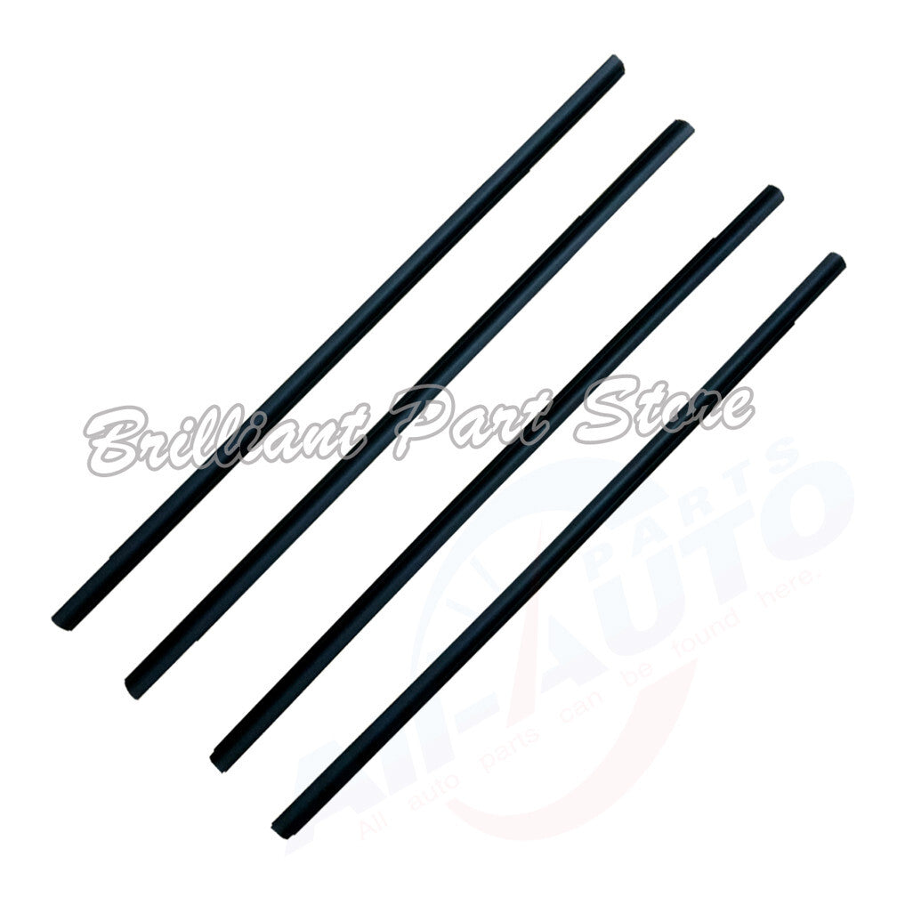 4pcs FL FR RL RR Outside WIndow Moulding Weatherstrips Fit For X-Trail 08-12