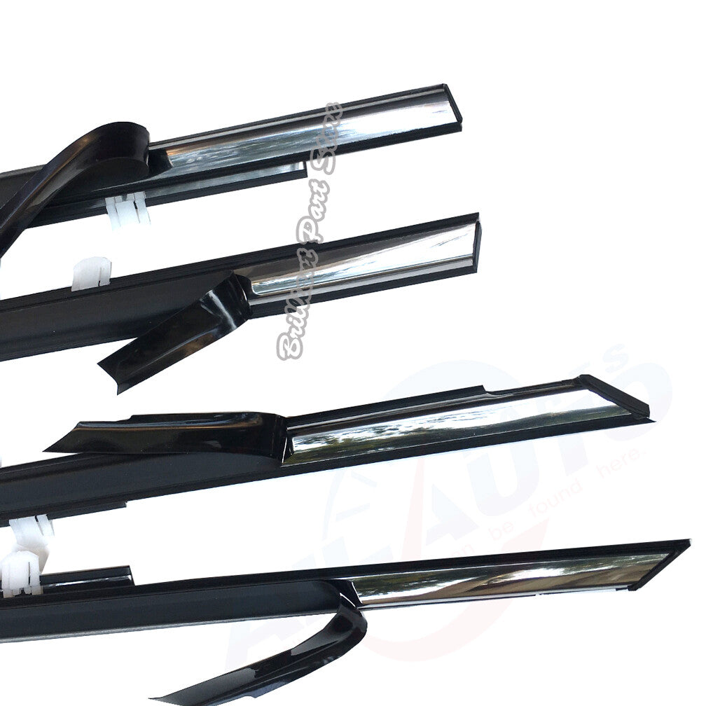 4pc FL FR RL RR Outside Chrome Window Moulding Weatherstrips Fit Crosstour 10-15