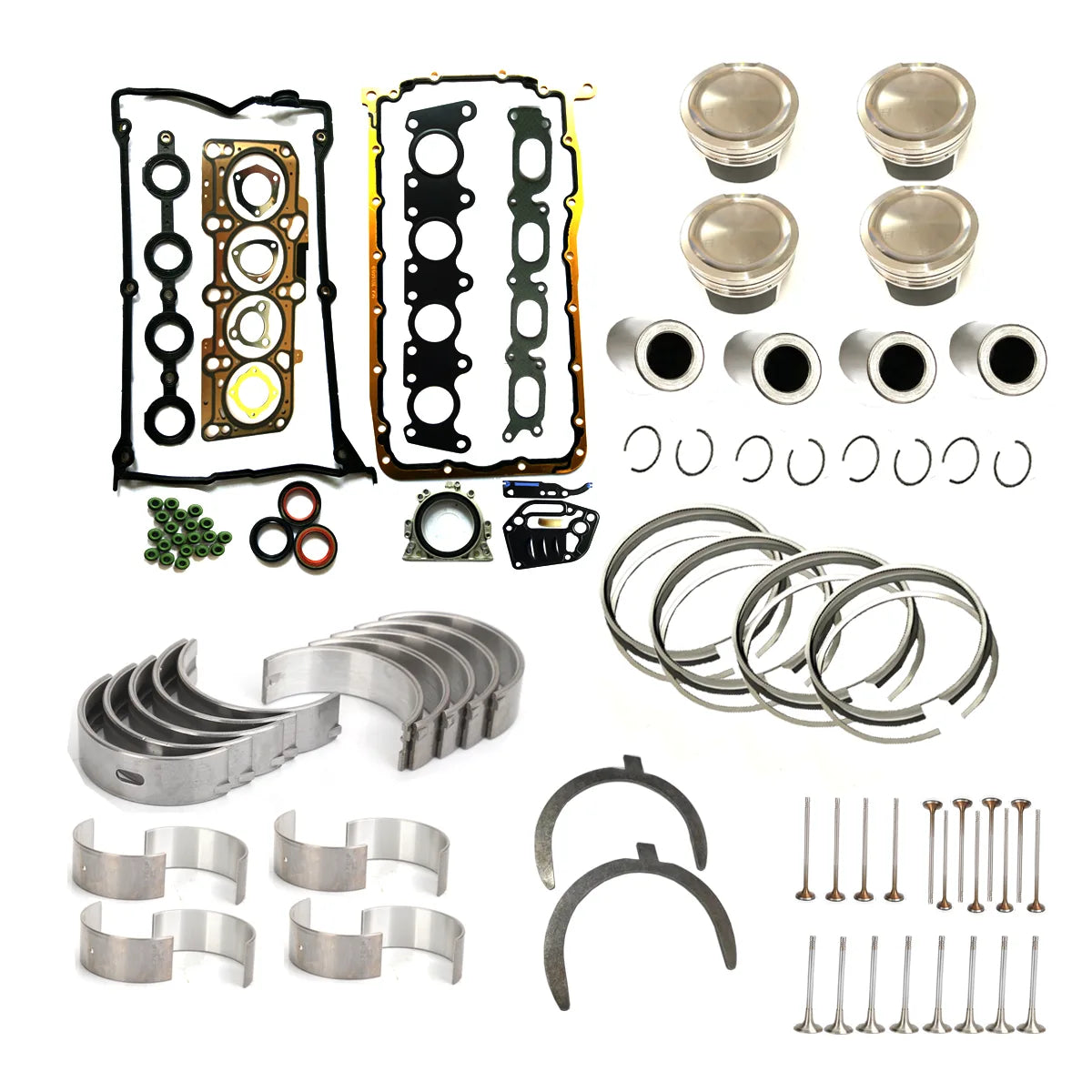 Engine Rebuild Kit Piston Valve Gasket set Fit For Golf A3 A6 Passat 1.8T 99-10