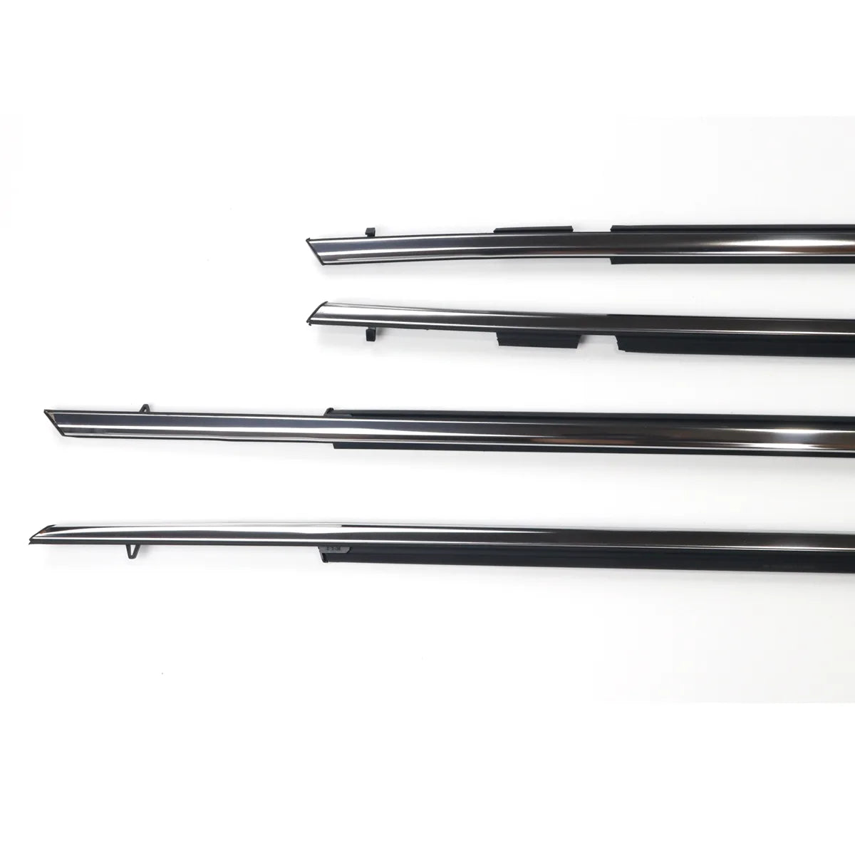 4X FL FR RL RR Chrome Outside Window Moldings Weatherstrips Seal For Avalon 2019-2022