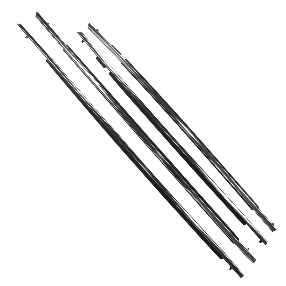 4X FL FR RL RR Chrome Outside Window Moldings Weatherstrips Seal For Avalon 2019-2022