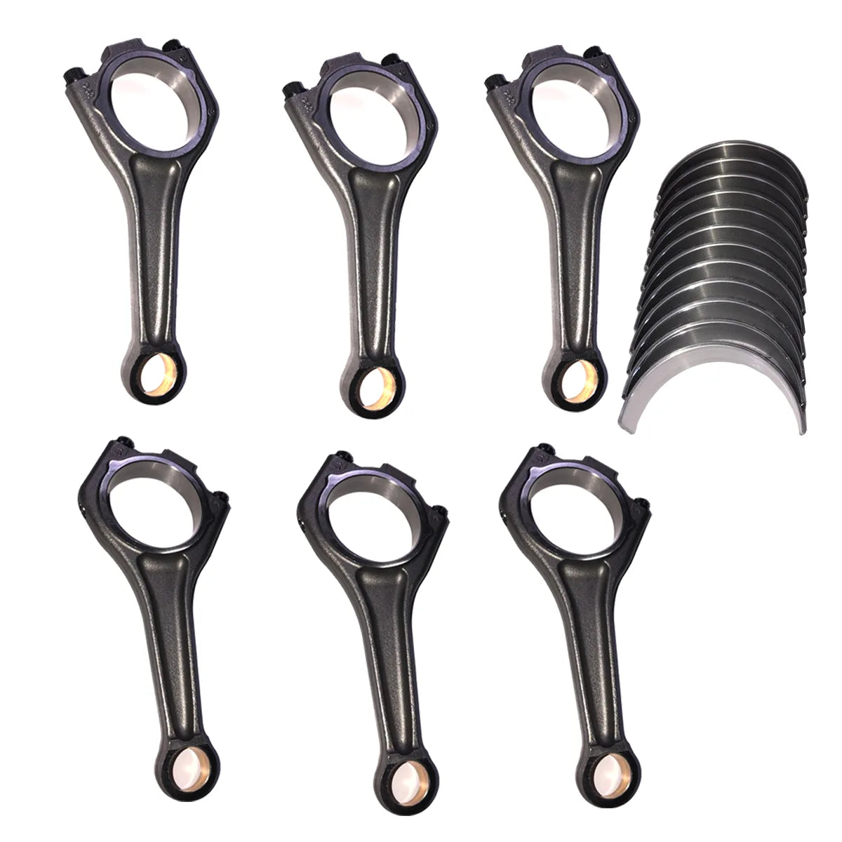 6X Connecting Rod W Bearing Shells Fit For LR4 Range Rover Jaguar 3.0T 306PS 13+