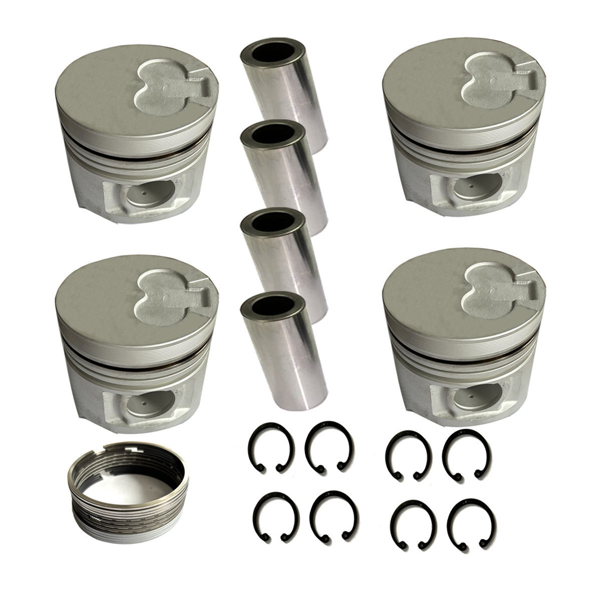 4X Pistons W Ring Fit For Pregio K2500 Bongo H1 Starex Terracan Galloper Porters 2.5L CRDI D4BH 95-12
