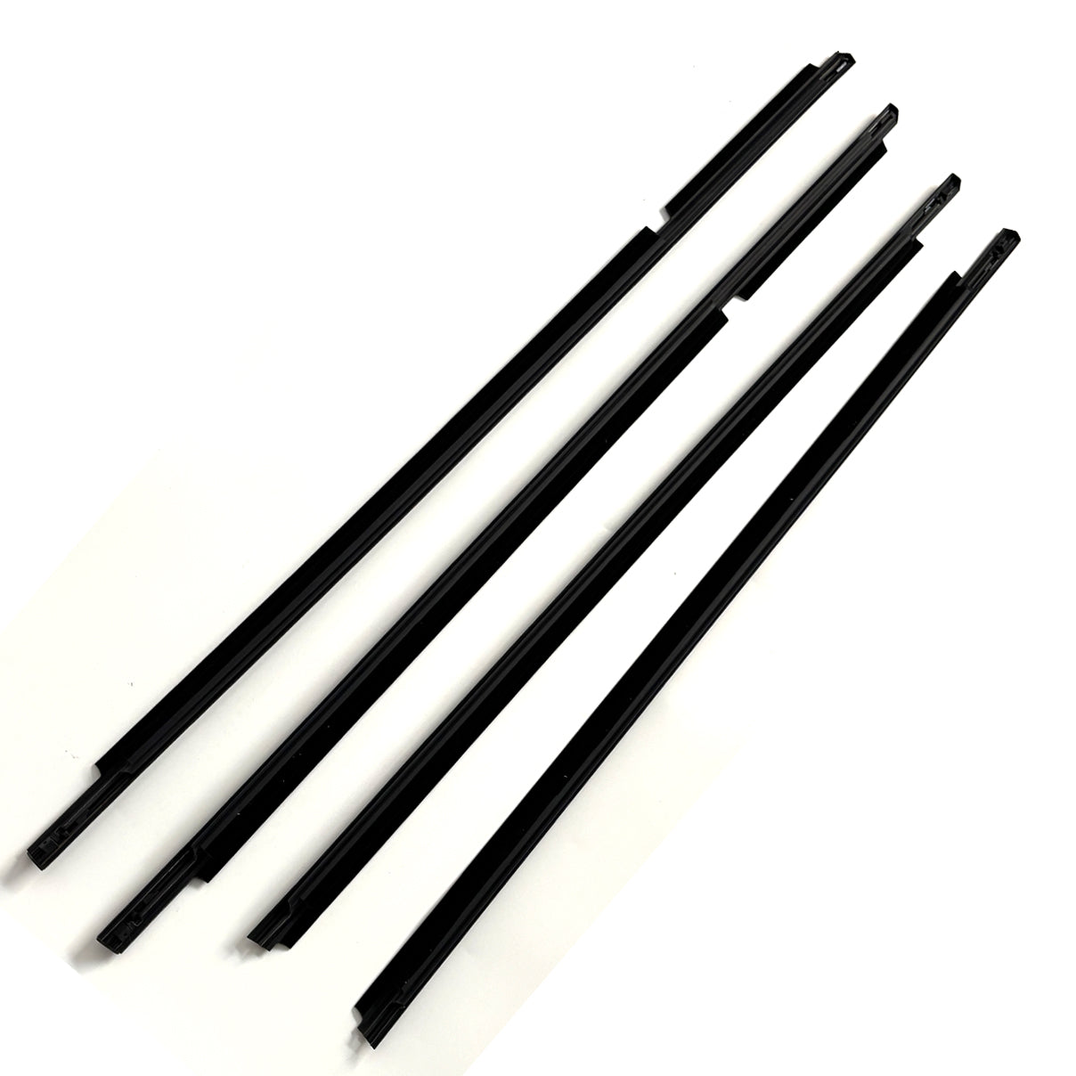 FL FR RL RR Black Window Mouldings Weatherstrips For Highlander 01-06