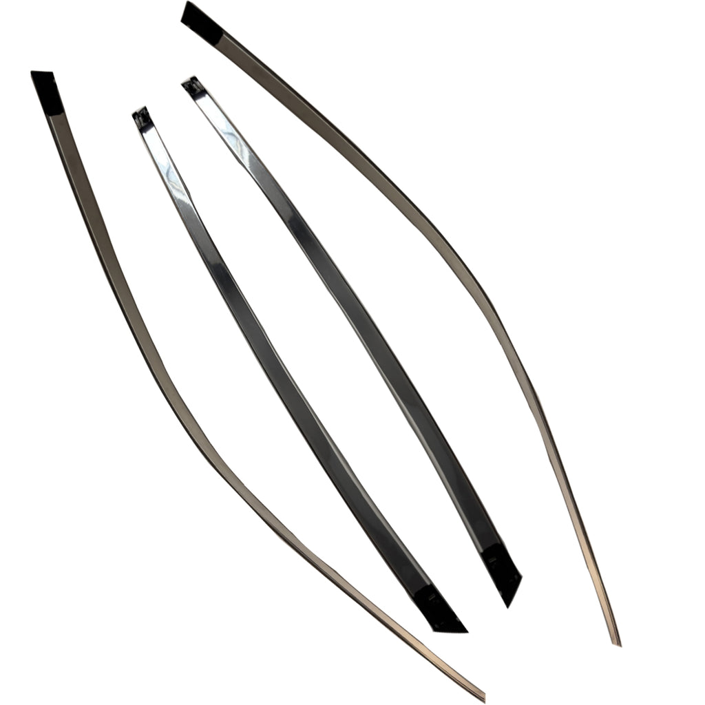 4X  Chrome Upper Drip Window Moulding Weatherstrips Fit Crosstour 10-15
