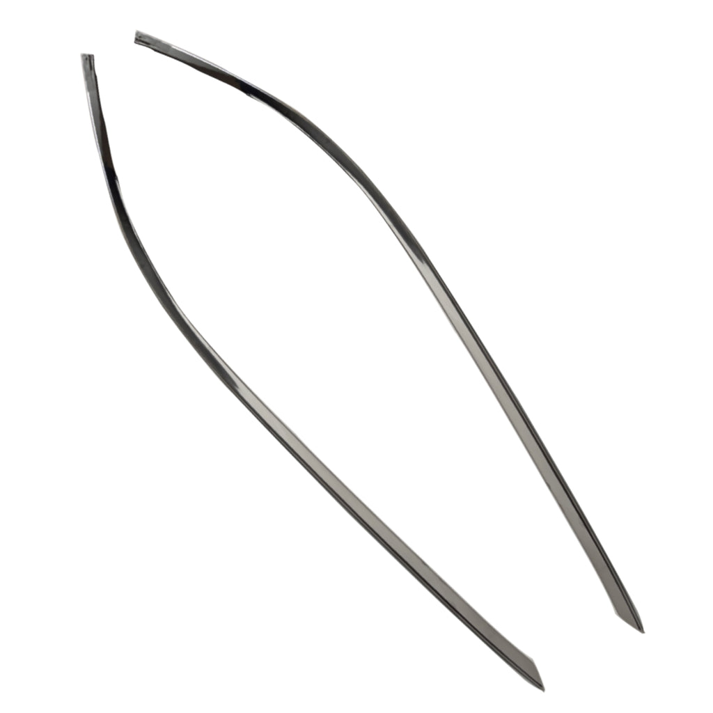 4X  Chrome Upper Drip Window Moulding Weatherstrips Fit Crosstour 10-15