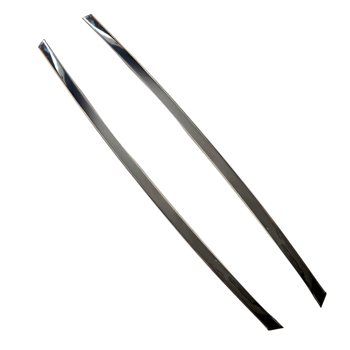 4X  Chrome Upper Drip Window Moulding Weatherstrips Fit Crosstour 10-15