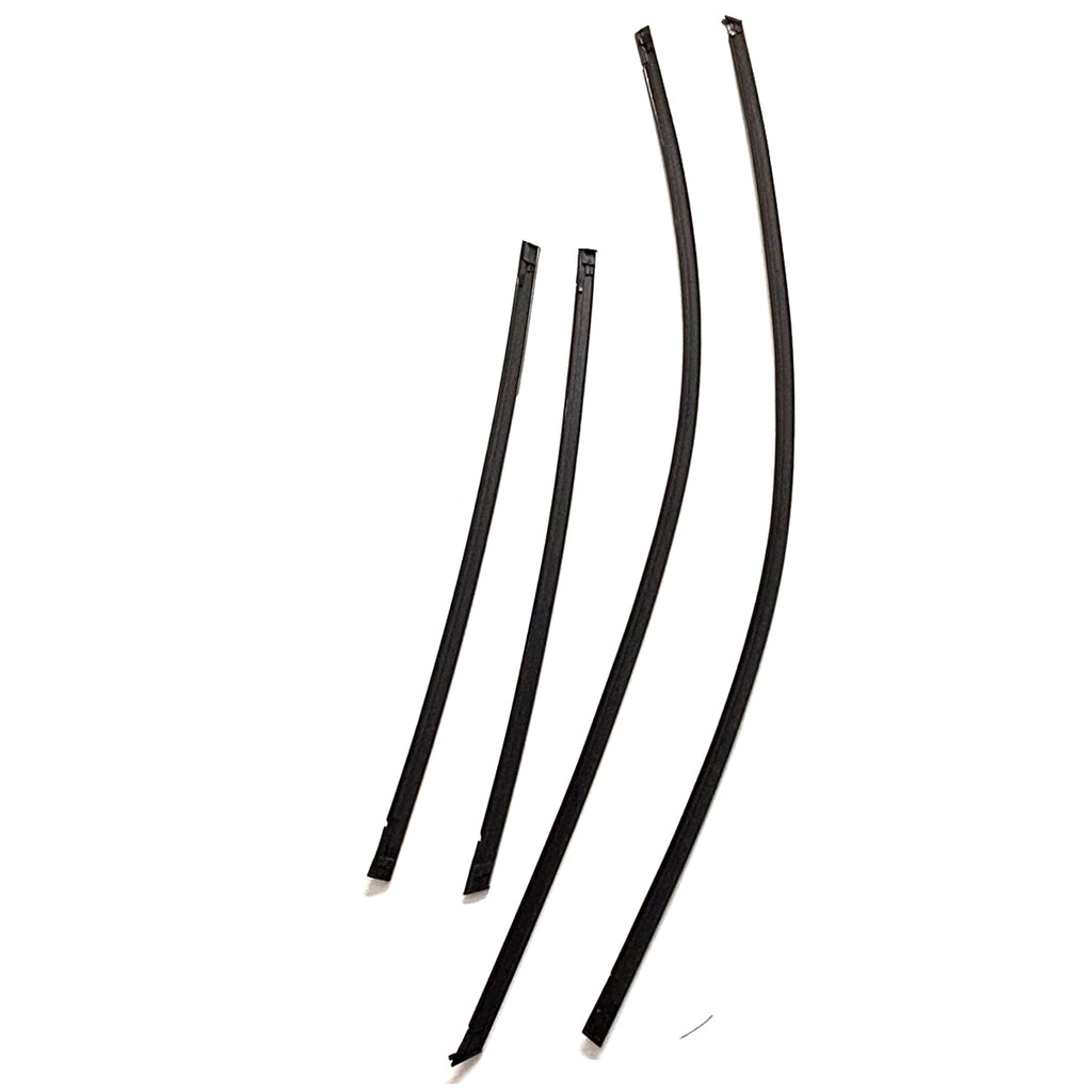 FL FR RL RR Chrome Upper Window Drip Mouldings Weatherstrips For CRV 06-11