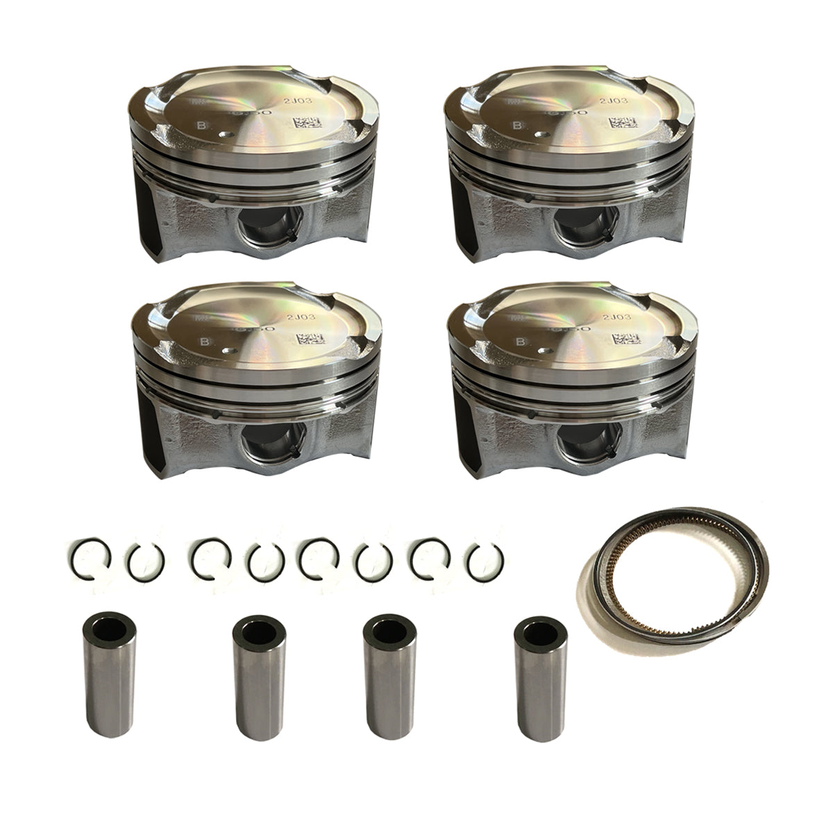 Overisized +0.5mm Pistons W Ring Set For Elantra Sportage Tucson Spectra 2.0L 10-22