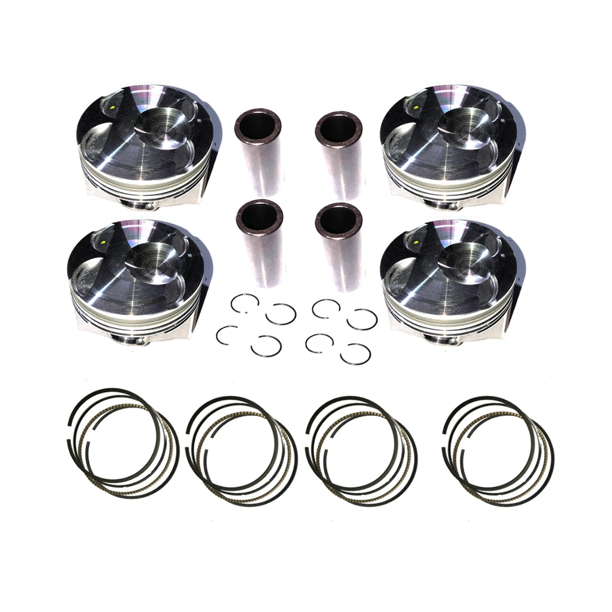 4X Pistons W Rings Fit For Lincoln Edge Escape Explorer MKX MKZ MKC 2.0T 15-20