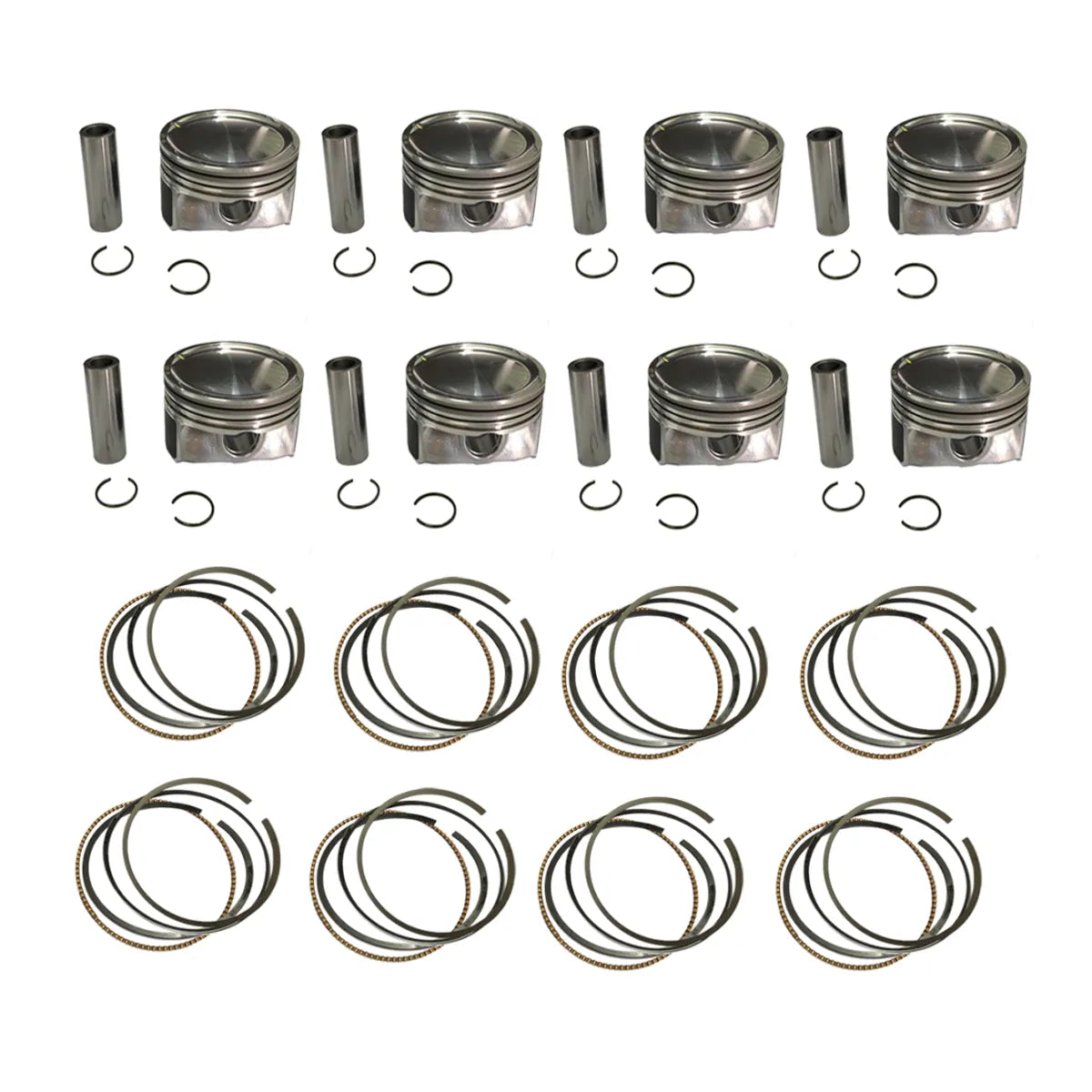 8X Engine Pistons W Rings Fit For Range Rover / Sport 5.0T 508PS 10-18