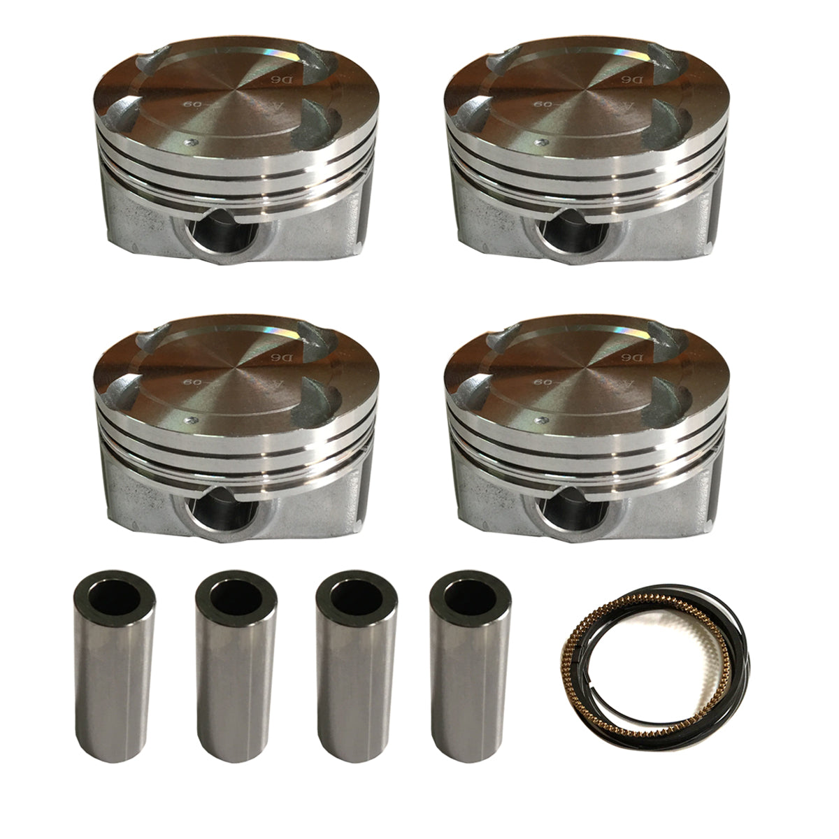 4X Pistons Ring Set For Accent Elantra Solaris Veloster Cerato I30CW 1.6L G4FG 15-22