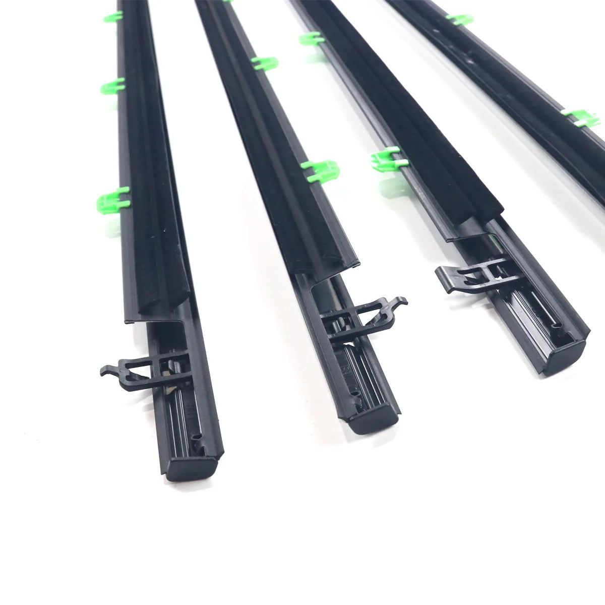 4XFL FR RL RR  Chrome Outside Window Door Belt Weatherstrips Fit For CRV 07-11