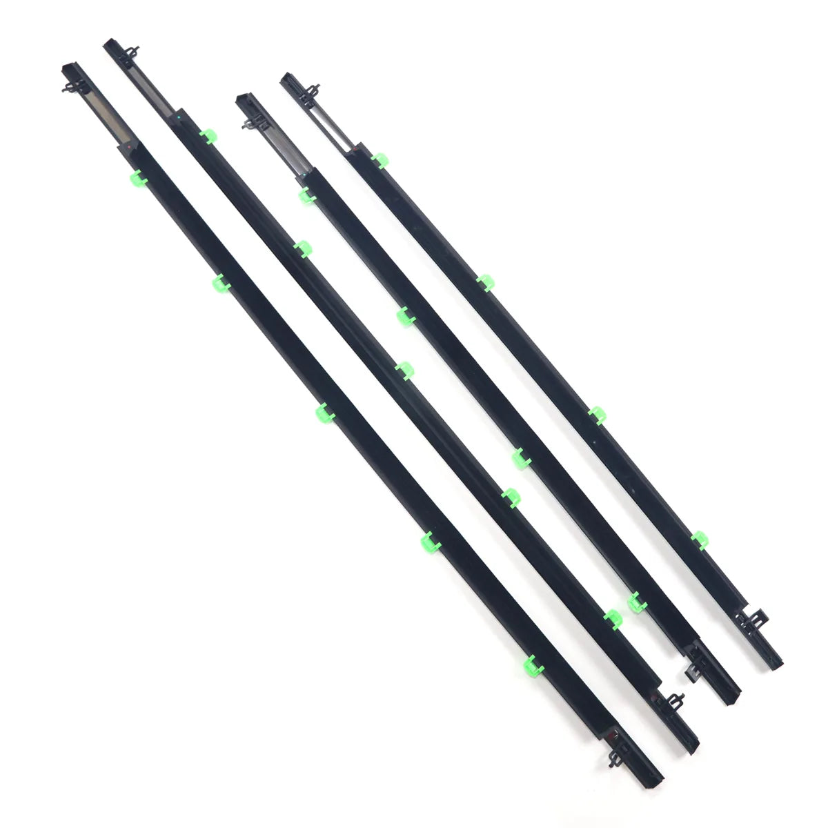4XFL FR RL RR  Chrome Outside Window Door Belt Weatherstrips Fit For CRV 07-11