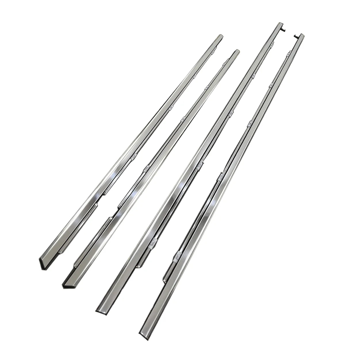 4X FL FR RL RR Chrome Outside Window Mouldings Fit For  RX350 450H 09-15