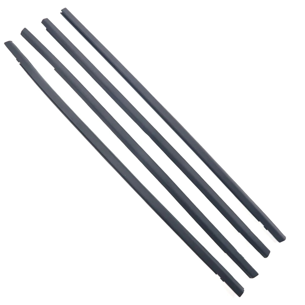CelerParts Black Outside Window Moldings Weatherstrips 4PCS FL FR RL RR For Honda Civic Sedan 2017-2021