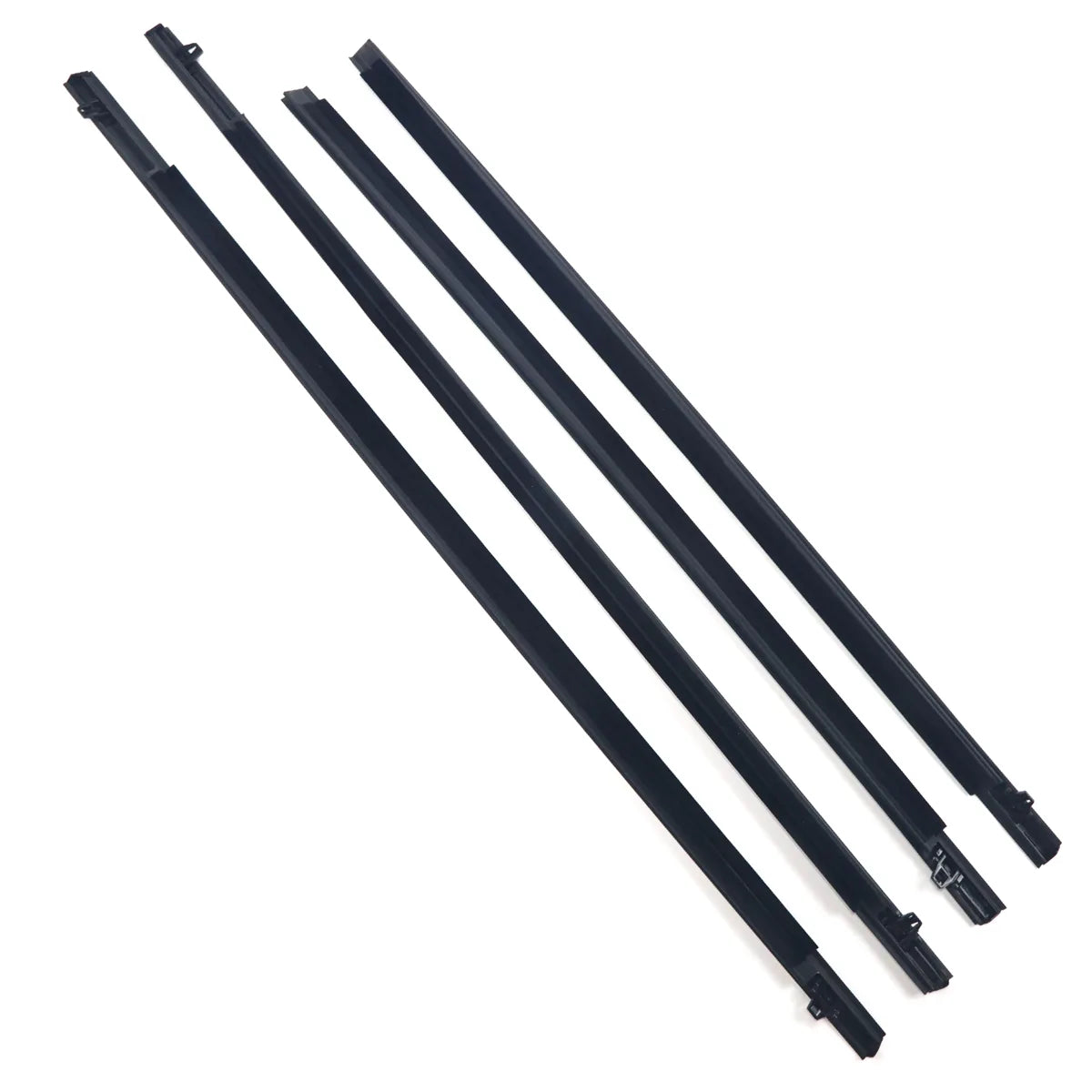 4X FL FR RL RR Outside Black Window Weatherstrips Moldings Fit For Odyssey 2003-2008