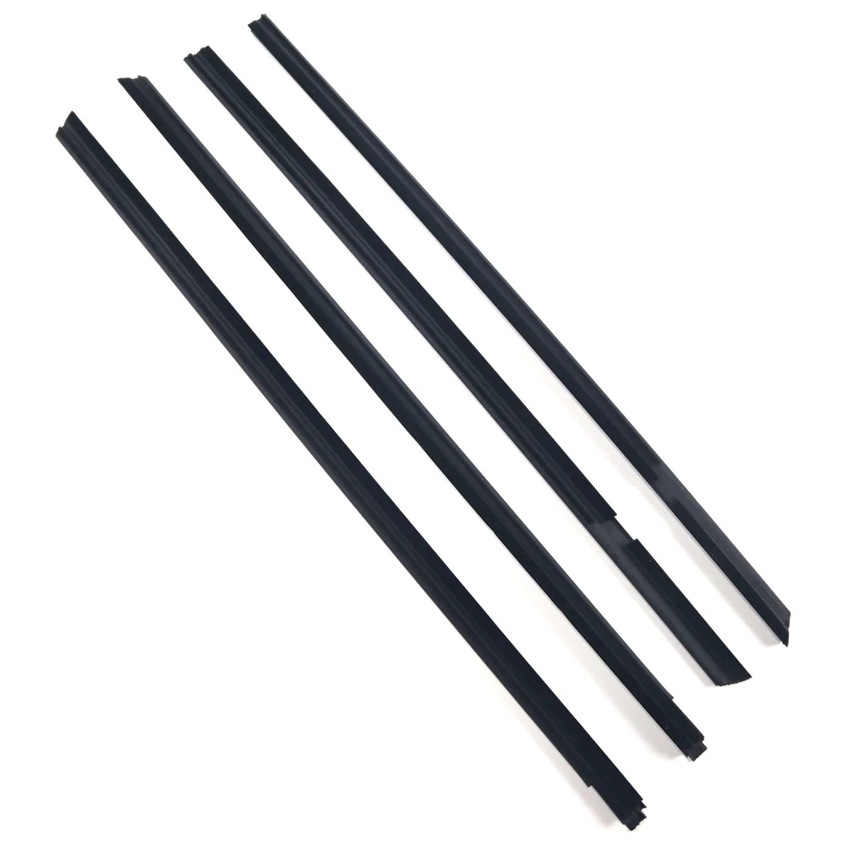 4X FL FR RL RR Black Outside Window Moulding Weatherstrip Fit For Insight 10-14