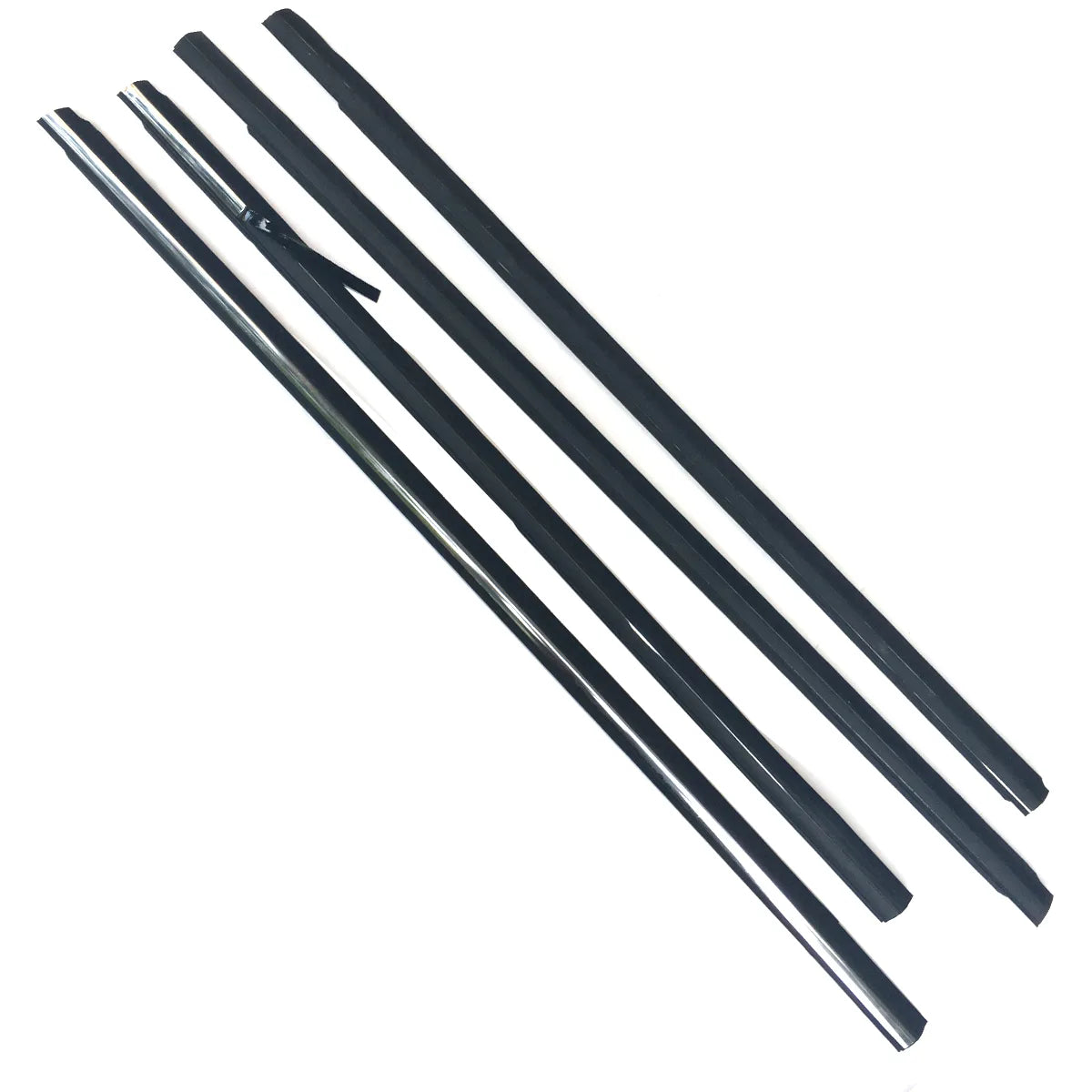 Celerparts Chrome Outside Window Weatherstrips Kia Sportage 2004-2011 82220-1F000-EZ 82210-1F000-EZ Front Rear Left Right