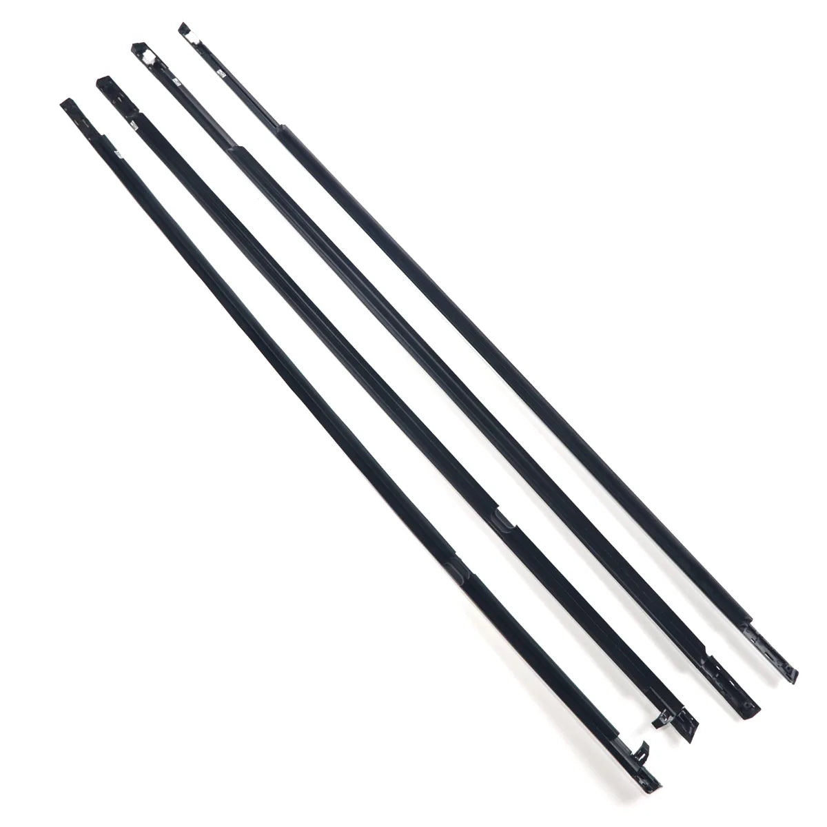 4X FL FR RL RR Chrome Outside Window Moldings Weatherstrips Fit For Accord 03-07