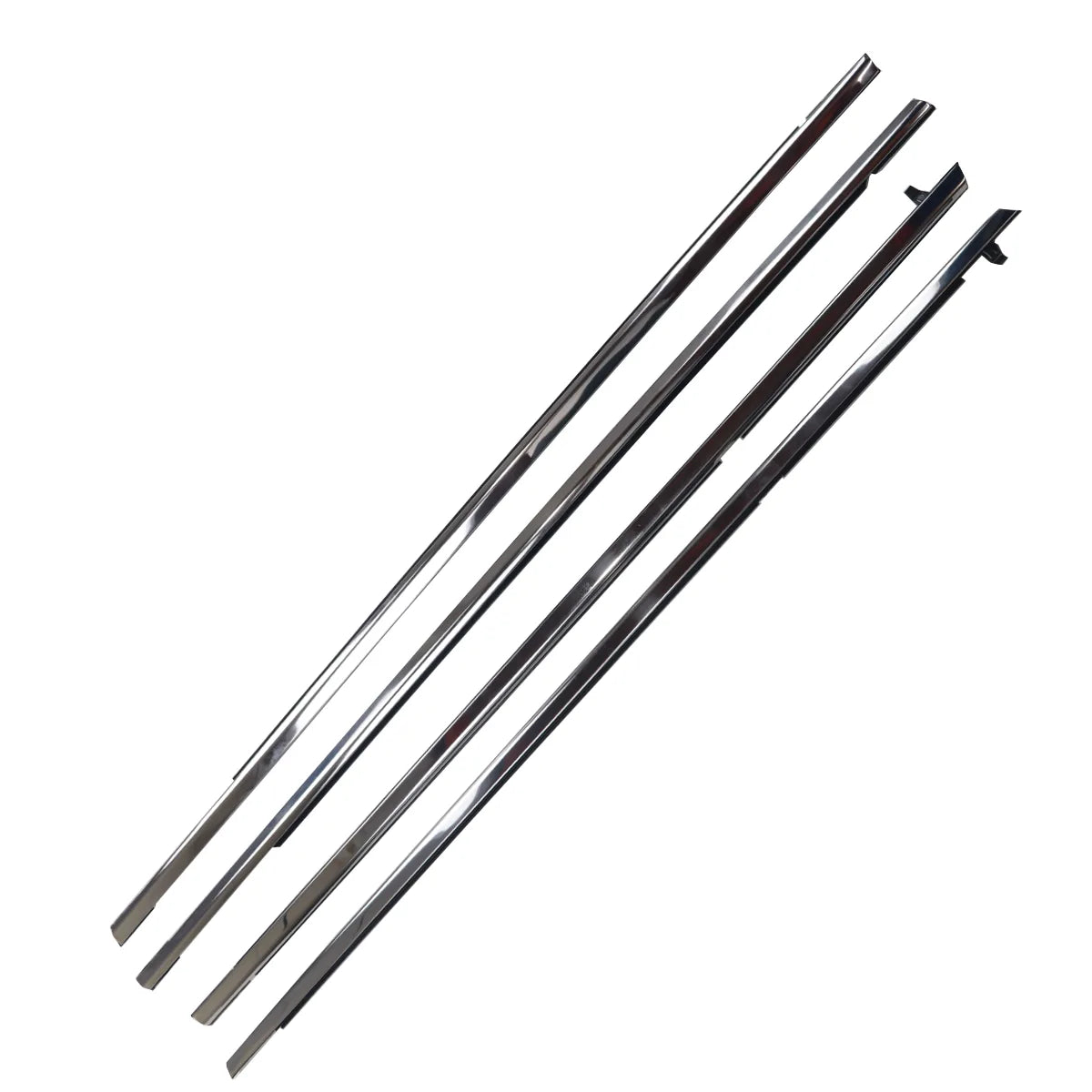 4X FL FR RL RR Chrome Outside Window Door Belt Weatherstrip For Accord 08-12