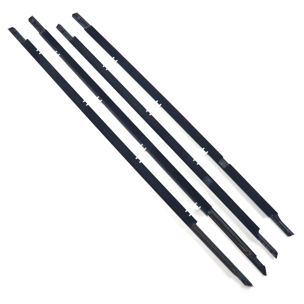 4X FL FR RL RR Chrome Outside Window Moldings Weatherstrips Fit For Accord 2013-2017