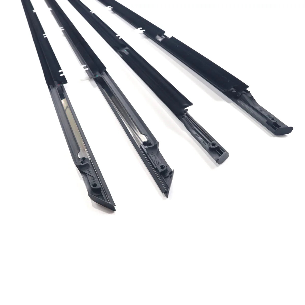 4X FL FR RL RR Chrome Outside Window Moldings Weatherstrips Fit For Accord 2013-2017