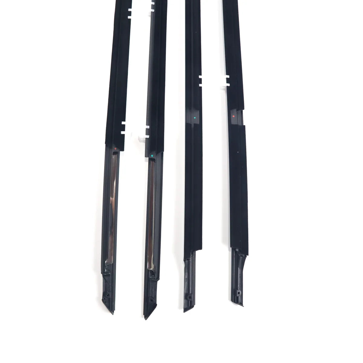4X FL FR RL RR Chrome Outside Window Moldings Weatherstrips Fit For Accord 2013-2017