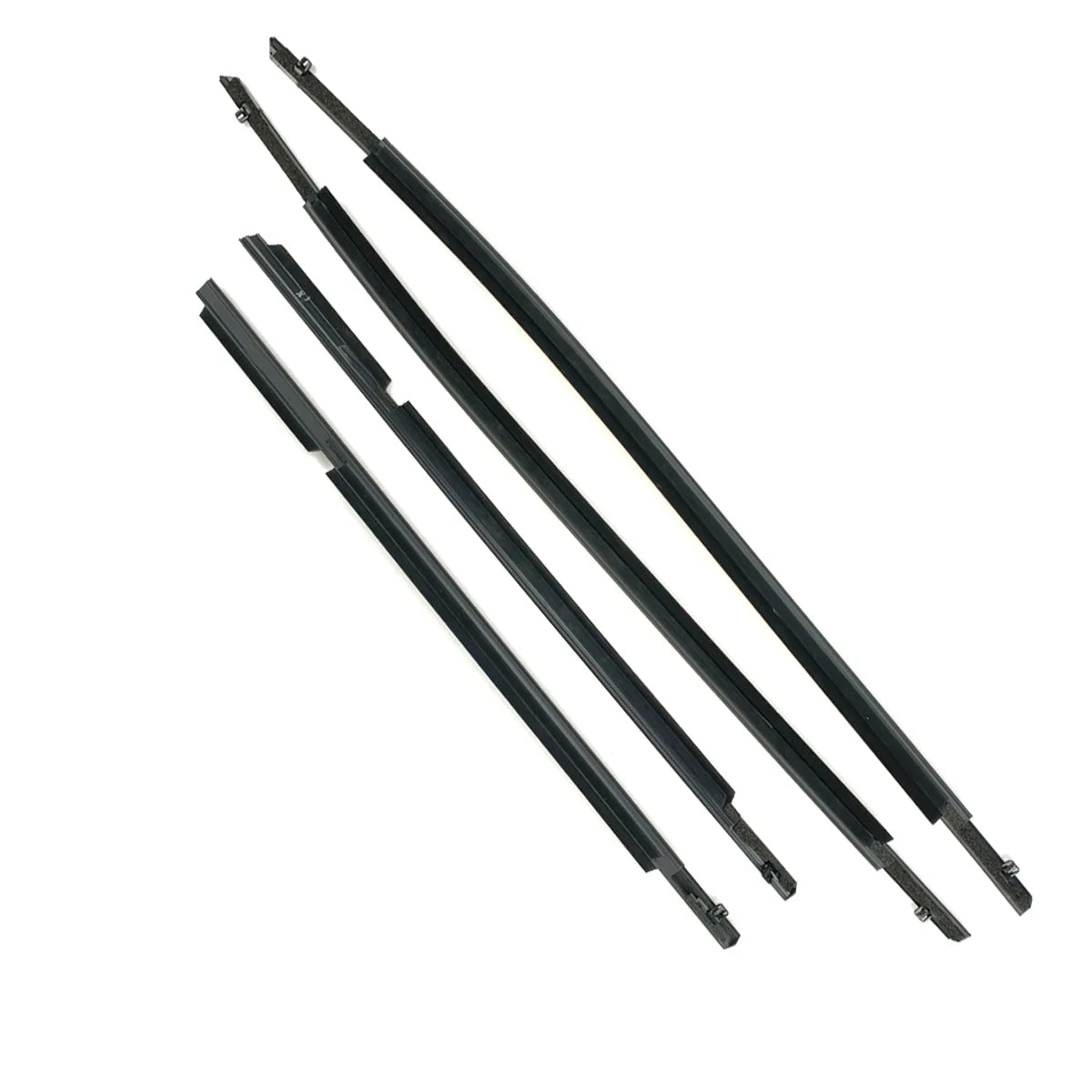 4X FL FR RL RR Black Window Moulding Trims Weatherstrips For Mazda CX-5 13-16