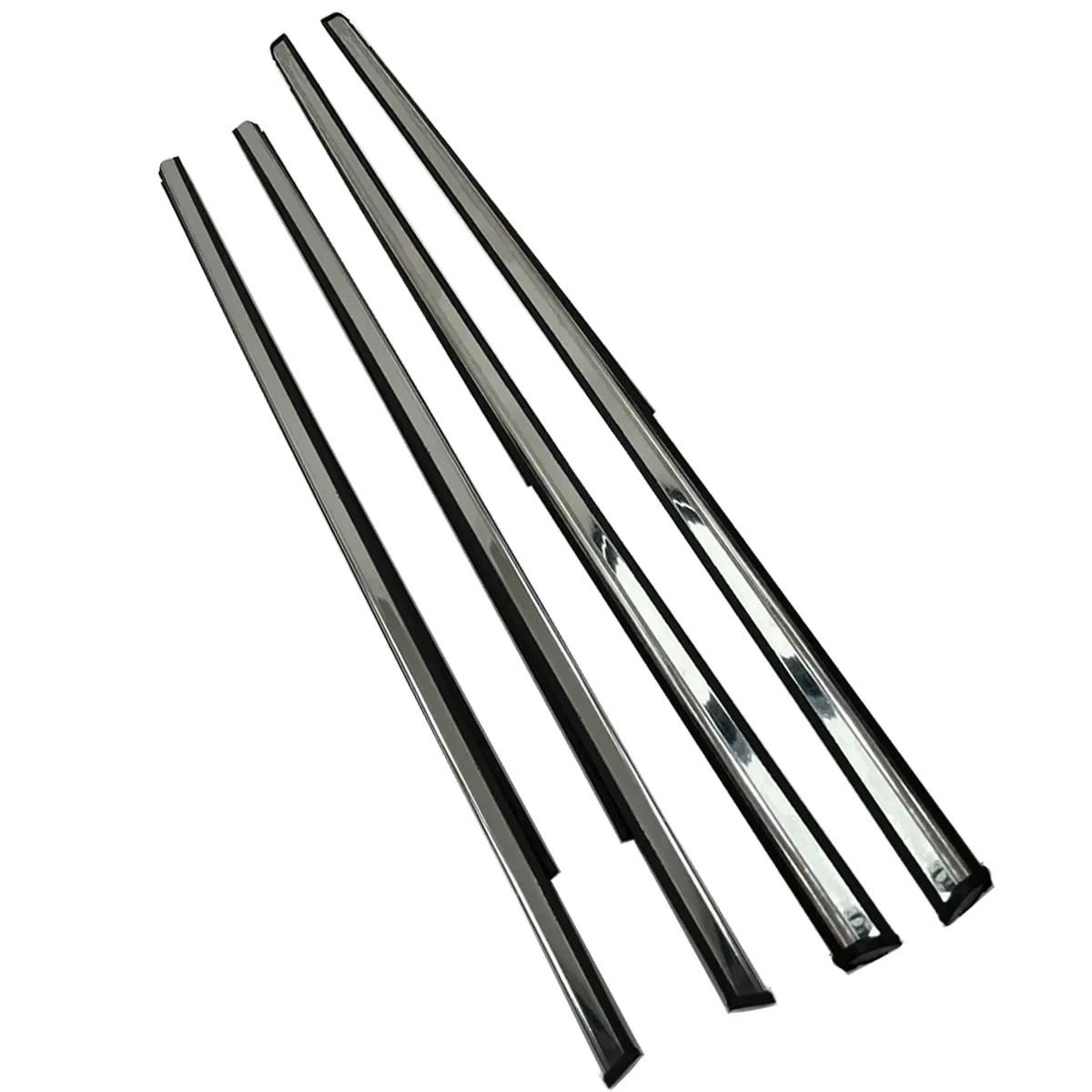 4X Chrome FL FR RL RR Outside Window Mouldings For Colt Lancer Mirage 1.5L 1.8 1996-2003