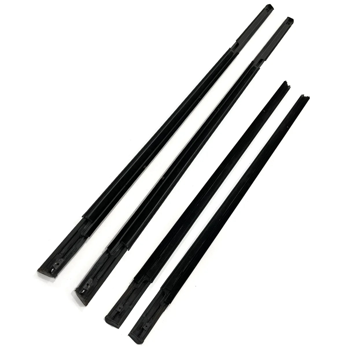 4X Black FL FR RL RR Outside Window Moldings For Mirage Lancer Colt 1.5L 1.8L 1996-2003