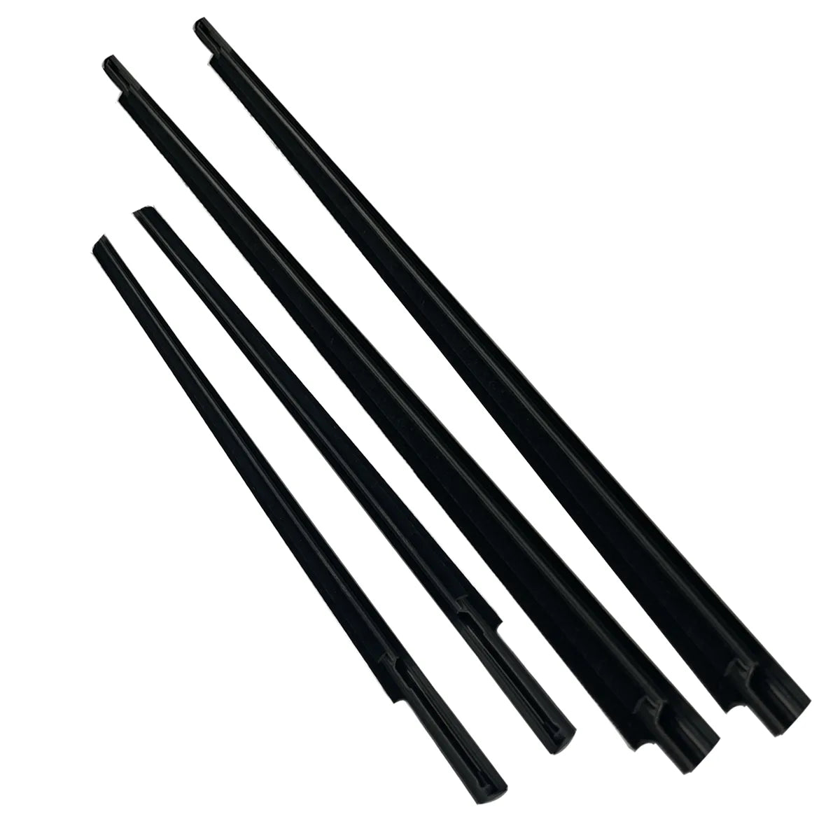 4X FL FR RL RR Chrome Window Moldings Weatherstrips For Camry 1997-2001