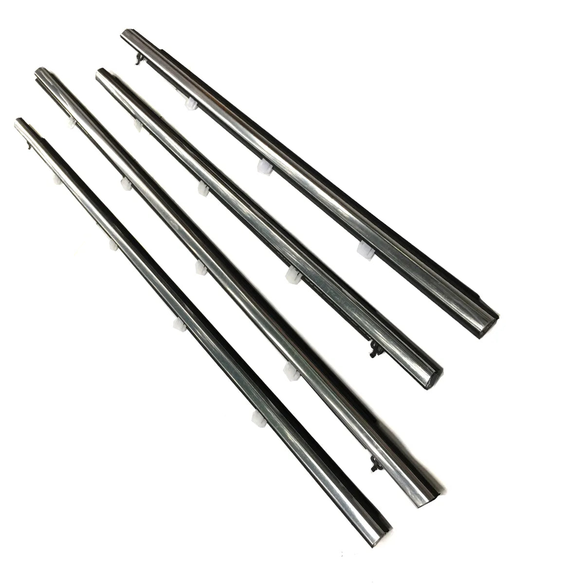 4X FL FR RL RR Outside Window Weatherstrips Moldings For Acura TSX Accord CU2 CU1 2009-2014