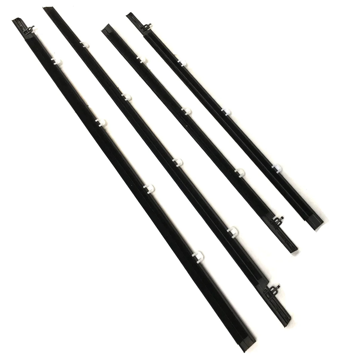 4X FL FR RL RR Outside Window Weatherstrips Moldings For Acura TSX Accord CU2 CU1 2009-2014