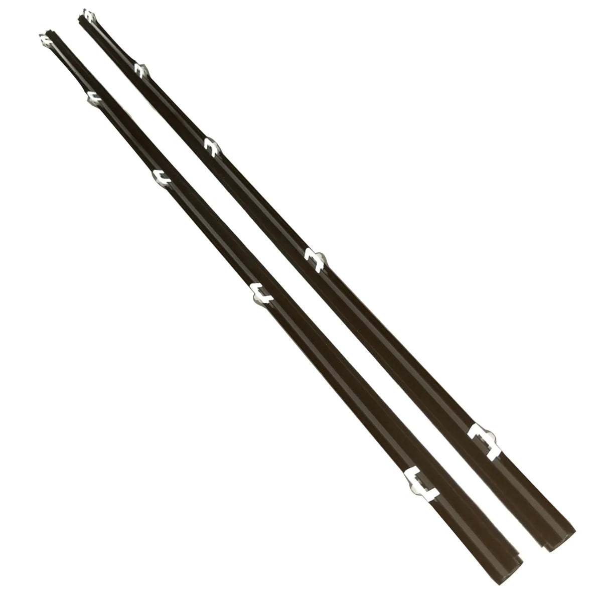 2X Front Left Right Window Moulding Weatherstrip For Civic 3D Coupe 1992-1995