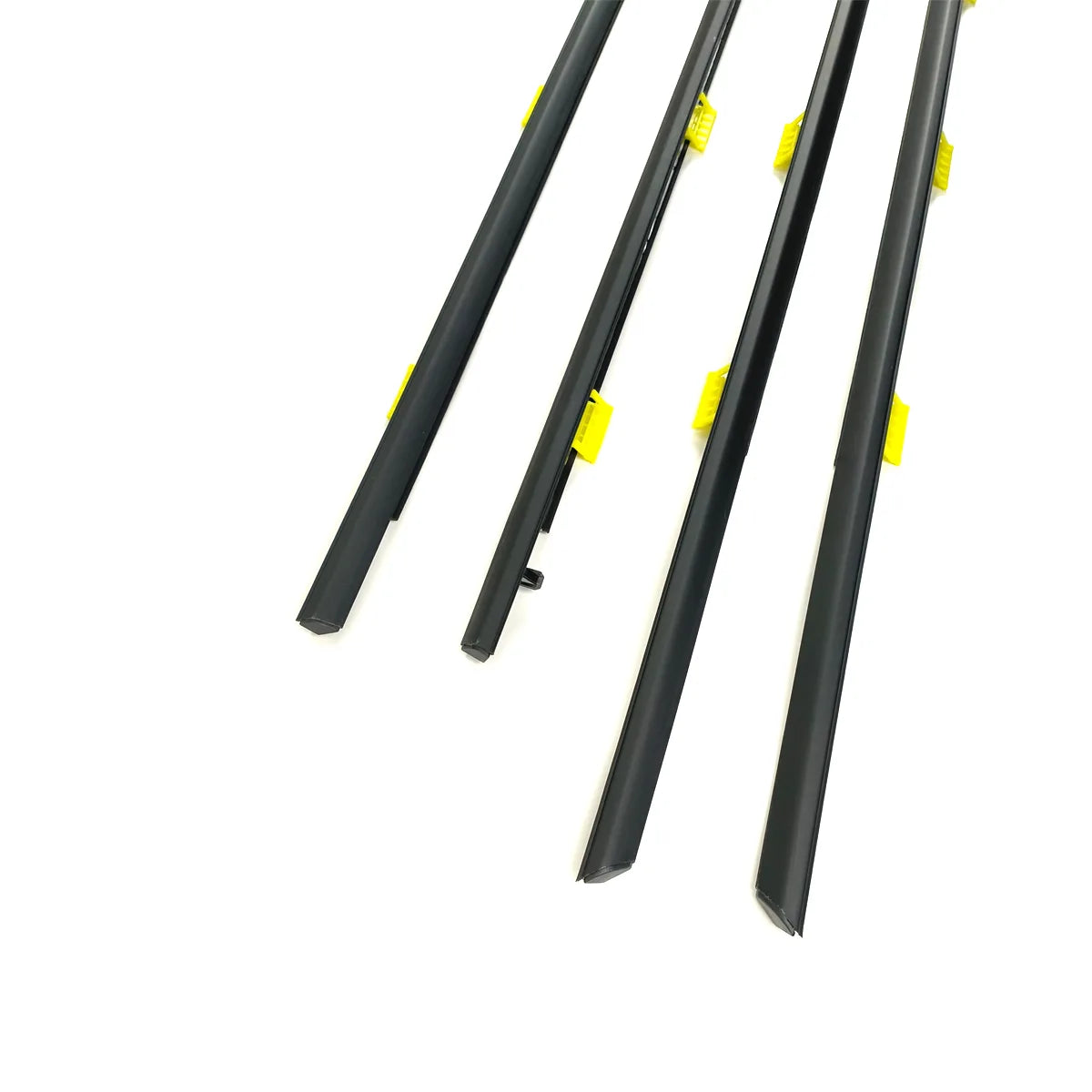 4pcs FL FR RL RR Outside Black Window Door Belt Weatherstrip Fit For CRV 02-06